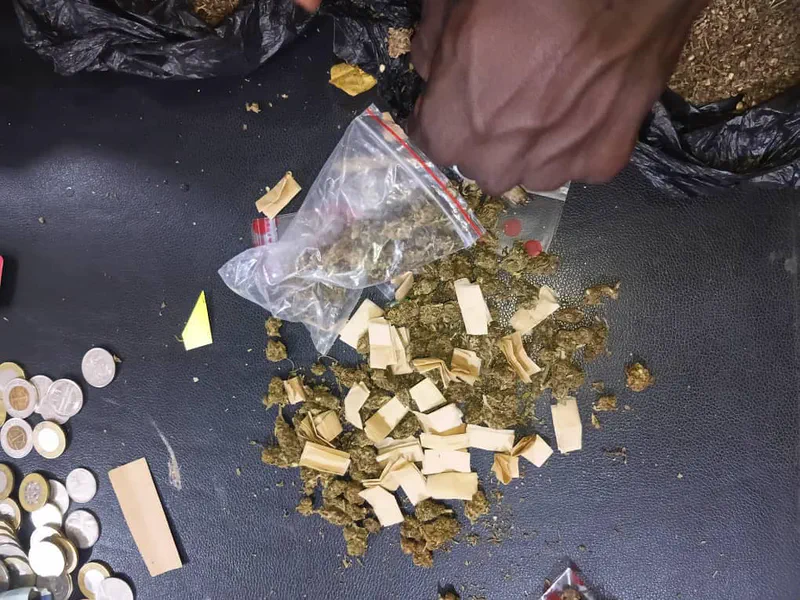 Overview of seized drugs, cash and items recovered during Kintampo anti-drug operation