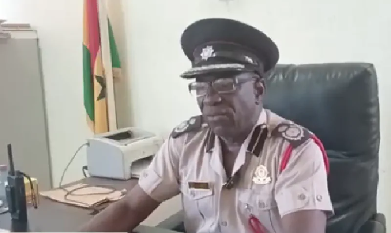 ACFO II Cecil Addo, Bono Regional Commander of the Ghana National Fire Service